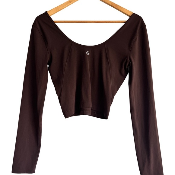 Lululemon Align Long Sleeve Top Brown - Picture 4 of 5
